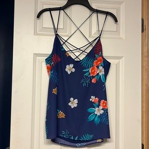 EXPRESS Floral Strap Top